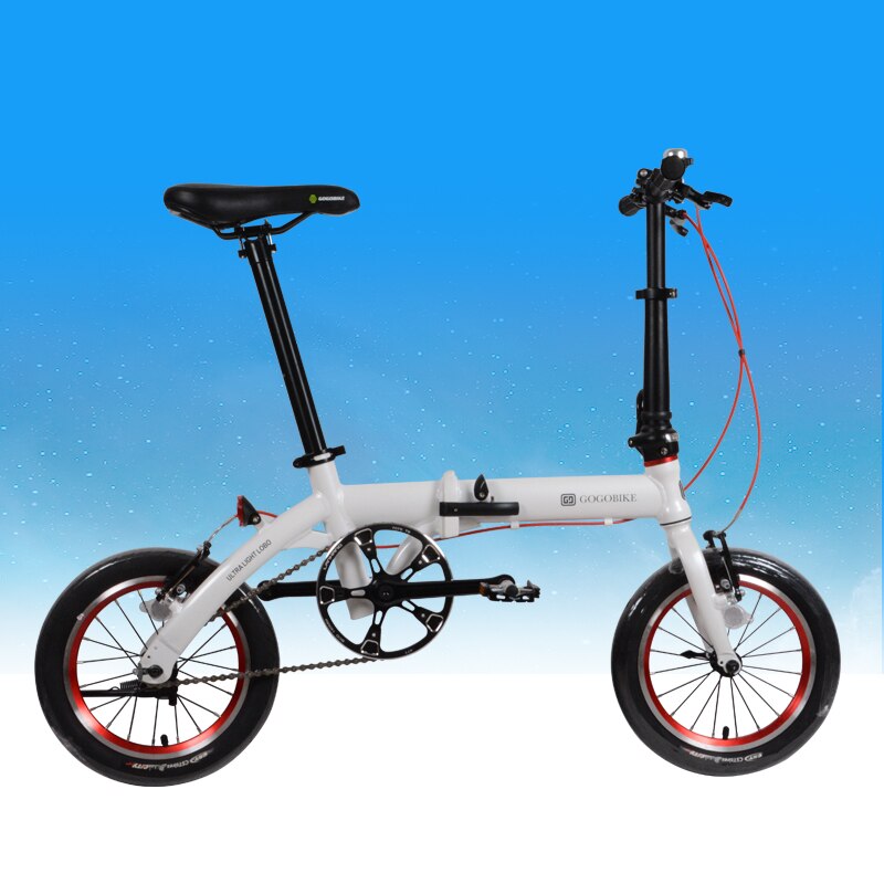14 인치 알루미늄 합금 프레임 초경량 경량 휴대용 미니 접이식 자전거